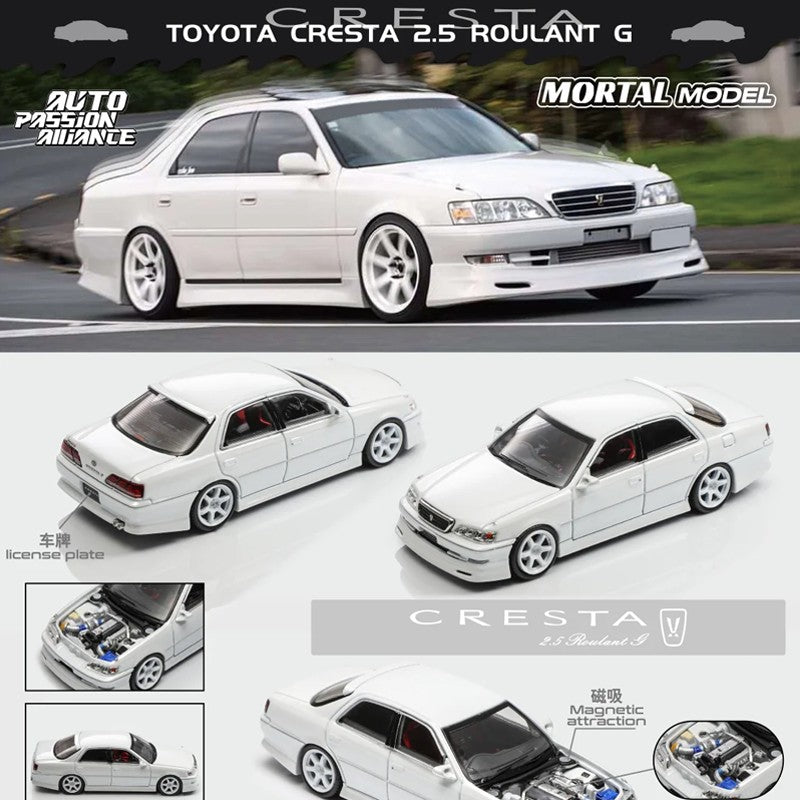 Novo Mortal 1:64 Toyota Cresta Apa-Xpo 2025 Edição Evento Modelos de Carro de Liga Brinquedos Personalizados Simulados de Uma Peça Presente Miniatura Veículo
