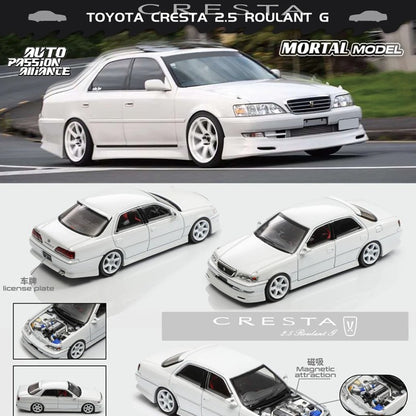 Novo Mortal 1:64 Toyota Cresta Apa-Xpo 2025 Edição Evento Modelos de Carro de Liga Brinquedos Personalizados Simulados de Uma Peça Presente Miniatura Veículo