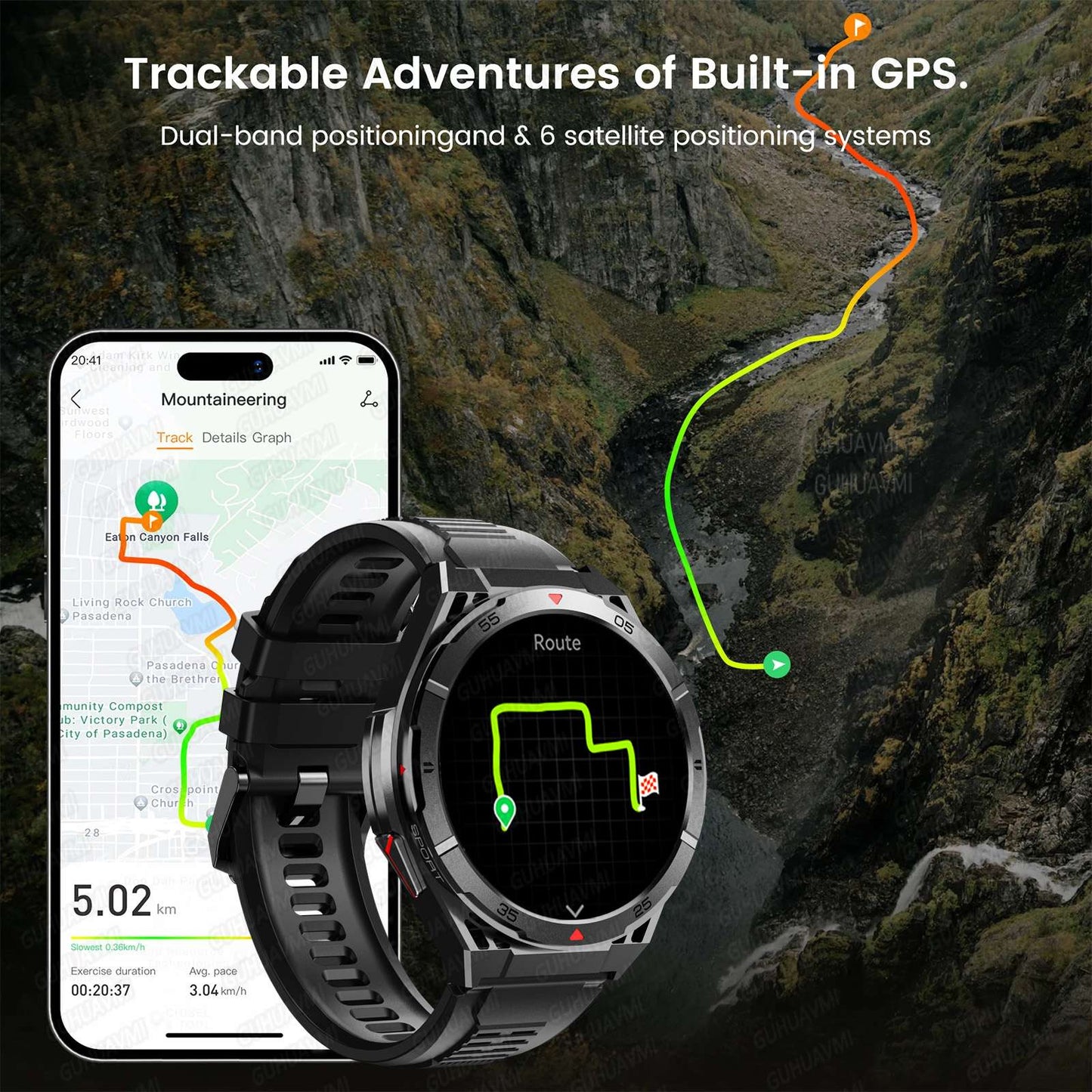 2025 AGPS New Men Smart Watch DIgital Military Sport Electronic Bluetooth 10 ATM Waterproof Diving Original Bracelet