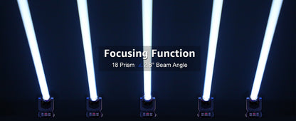 U’King 150W Beam Moving Head Lights 18Prism 8Gobo Stage Light DMX DJ Light For Wedding Church Party KTV Disco Dj Bar
