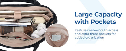 BAGSMART Women's Handbag Large Capacity Puffer Padded Tote Bag Lightweight College School Bags Fit 15.6in Laptop Hot Sale