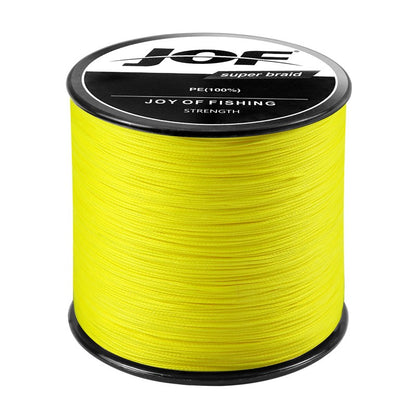 Linha Trançada JOF 12X 100/300/500/1000m Tudo para Linha de Pesca MaxDrag 150LB Linha Multifilamento PE para Pesca em Água Salgada no Mar
