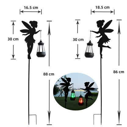Solar Lights Outdoor Solar Watering Can Light Solar Garden Lights Waterproof Metal Hanging Lantern Fairy Garden Decor Outside