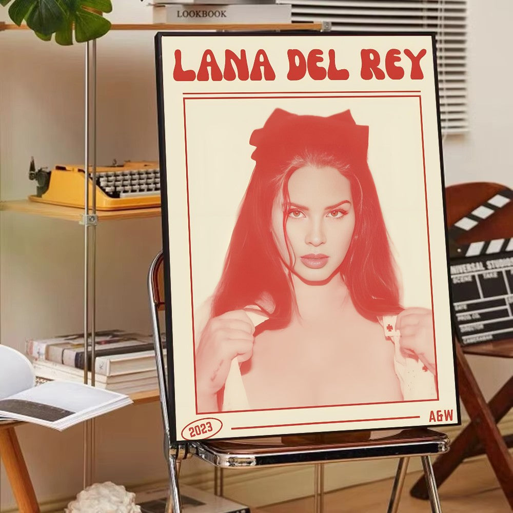 Singer Lana Del Rey Album Poster Poster Paper Print Home Living Room Bedroom Entrance Bar Cafe Art Painting Decoration