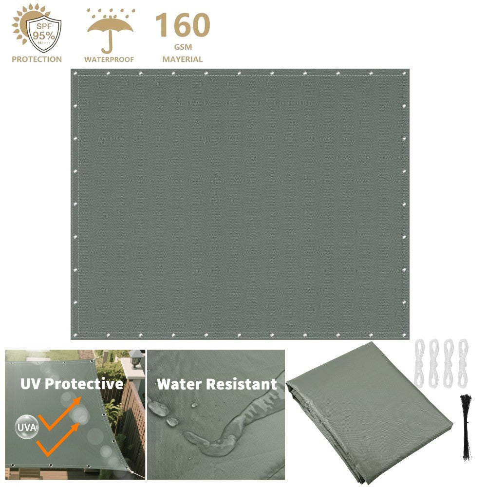 2x3/3x3/3x4/4x5M Sun Shade Sail Waterproof Outdoor Square Rectangle Garden Patio UV Block Party Canopy Pool Camp Awning Shelter