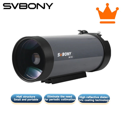 Telescópio Svbony MK105 OTA Portátil Design para Observações Lunares e Planetárias e Fotografia Maksutov Cassegrain MK105