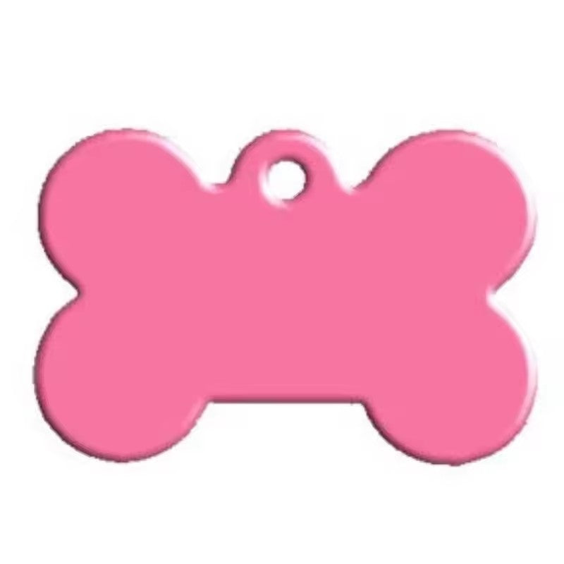 Aluminum Alloy Pet ID Tags 10Pcs Bone Shaped Blank Engraved Dog Cat Name Phone Number Identification Card Tags