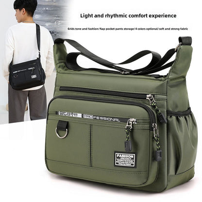 Mens Messenger Bag Crossbody Shoulder Bags Men Small Sling Pack for Work Business Waterproof Oxford Packs Satchel Purse