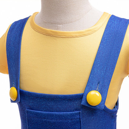 Children's Summer Sets Cosplay Clothing Strap Set Birthday Costumes Stage Performance Costume Boys Movie Theme Party Clothing