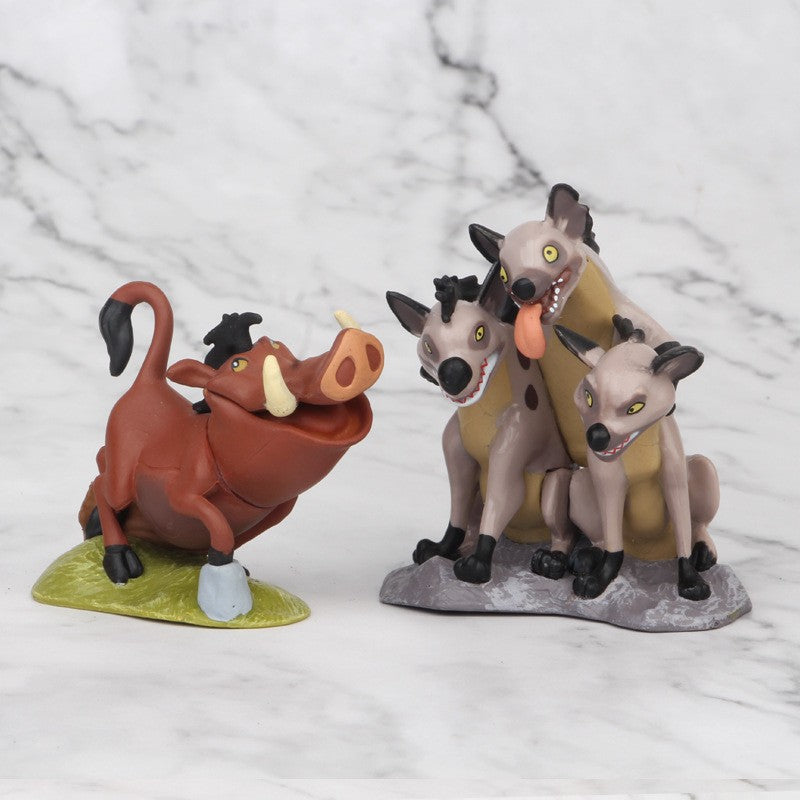 9pcs/set Cartoon Anime Lion King Animal Timon Loin Simba Pig Pumbaa Action Figure Toys