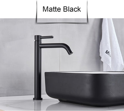 Black Basin Faucet Bathroom Washbasin Water Mixer Tap Hot Cold Water Basin Sink Tap Bathroom Faucet Tap Brushed Gold Faucet