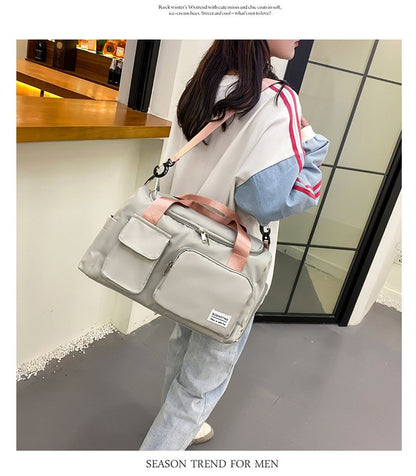 Womne's Travel Bags Handbags Gym Shoulder Bags Oxford Fitness Camping Trekking Bags Hiking Waterproof Outdoor Crossbody Bag