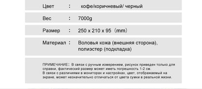 HUMERPAUL Genuine Leather Men's Shoulder Bag Vintage Cross Bags Large Capacity Male Messenger Tote Bag Travel Bolso Hombres