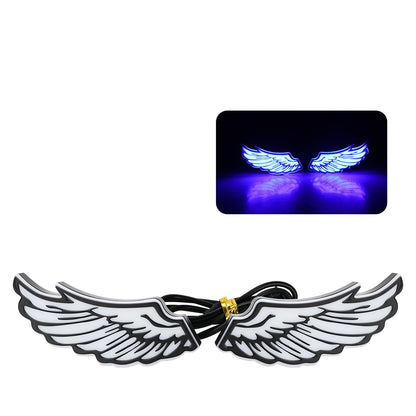 Luz LED de Moto em Formato de Asa Olhos de Águia Luz Traseira Decorativa Luz Criativa Pisca-Pisca Indicador de Seta