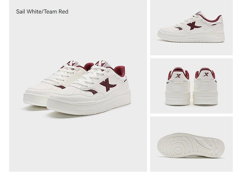 Xtep Skateboarding Shoes For Women 2024 Summer Comfortable Skate Shoes Breathable Outdoor Trekking Support Sneakers 876318310030