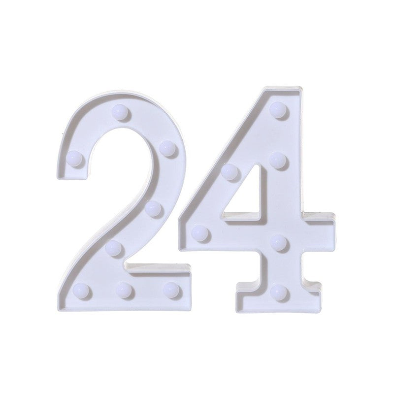 2Pcs Number 16 18 21 30 Led Light String Happy Birthday Party Decoration Wedding Anniversary Adult Birthday Party Gift Light Led