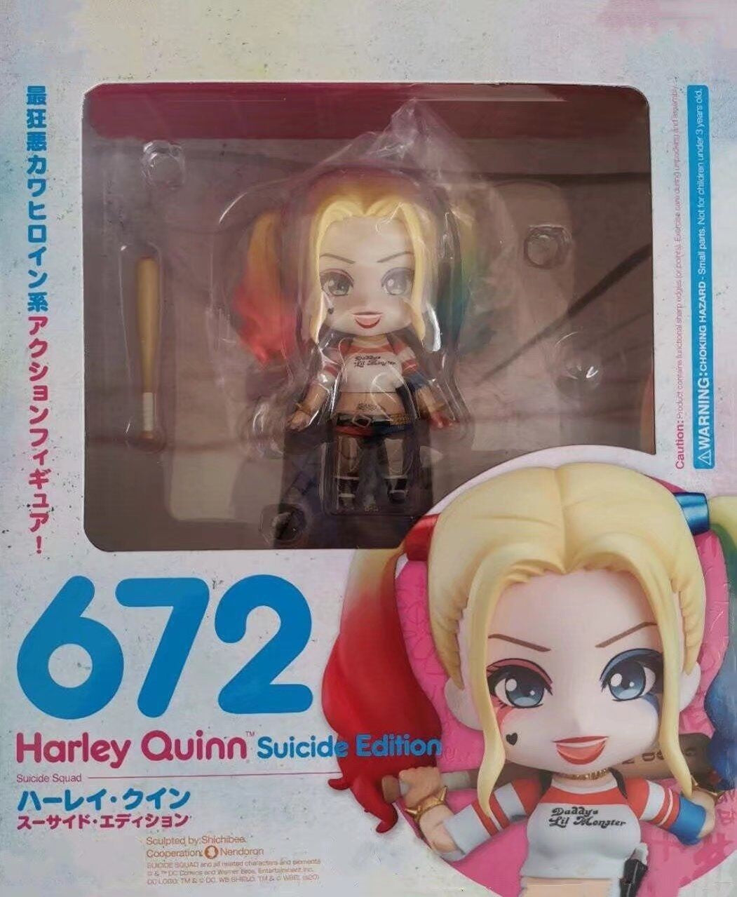Anime Esquadrão Suicida Série #671 Coringa #672 Arlequina Figuras de Ação Modelo Boneca Articulada Enfeite de Mesa Presente de Natal