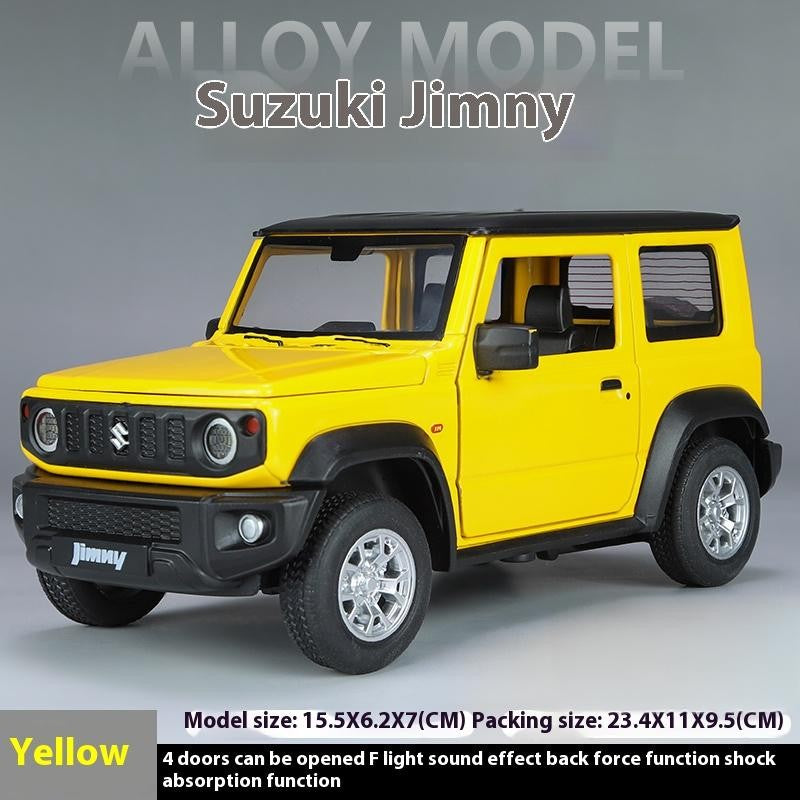 Miniaturas 1/24 Suzuki Jimny SUV Liga Off Road Modelo Diecast Puxar para Trás Brinquedo Infantil Presente Para Crianças Presente de Aniversário Para Namorado