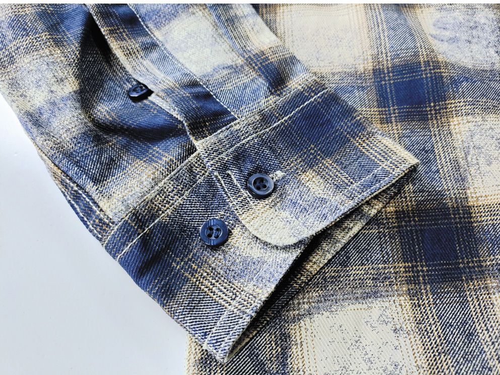 Autumn New Japanese Retro Long-Sleeve Lapel Plaid Cargo Shirt Men's Simple 100% Cotton Washed Pocket Casual Blouses Thin Coat