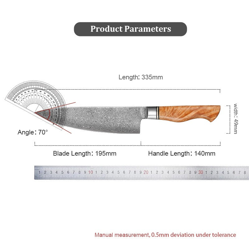 8 Inch Chef Knife 67-layers Damascus VG10 Steel Kitchen Knife Pro Cleaver Kitchen Sharp Knife