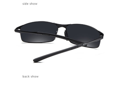 Óculos de Sol Polarizados com Armação de Metal e Lentes Fotocromáticas, Visão Noturna, Adequados para Esportes, Ciclismo, Pesca, Condução e Acampamento