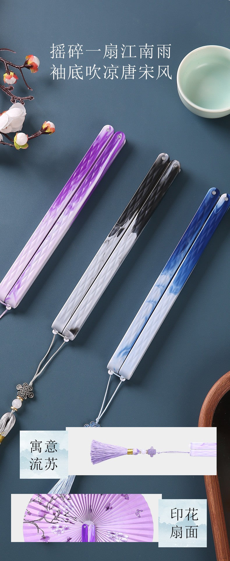 Chinese Japanese Style Silk Fan Folding Fan Wedding Fan Art Gifts Dance Hand Fan Vintage Bamboo Folding Hand Held Flower Fan