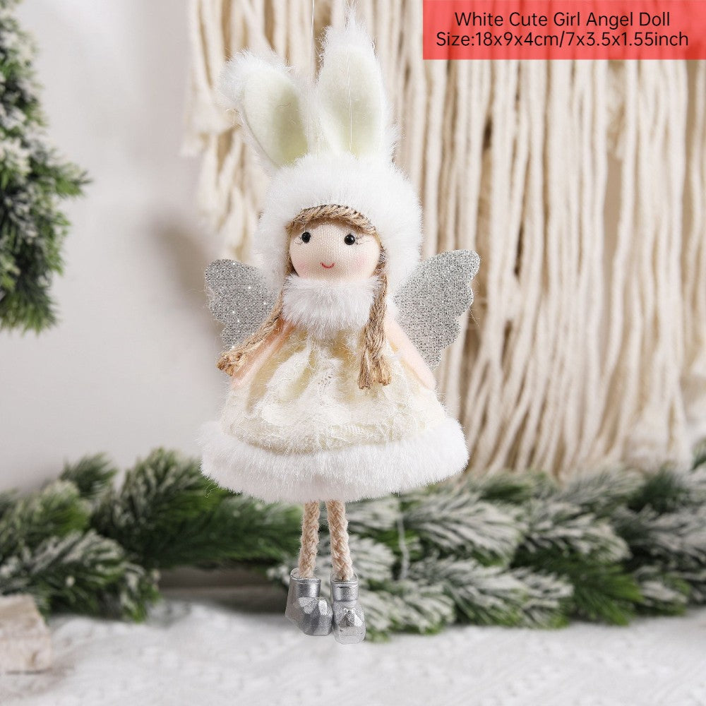 New Year 2024 Christmas Angel Dolls Xmas Tree Pendant Ornaments Navidad 2022 Christmas Decoration for Home Natal Gifts Noel Deco