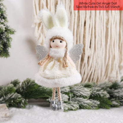 New Year 2024 Christmas Angel Dolls Xmas Tree Pendant Ornaments Navidad 2022 Christmas Decoration for Home Natal Gifts Noel Deco