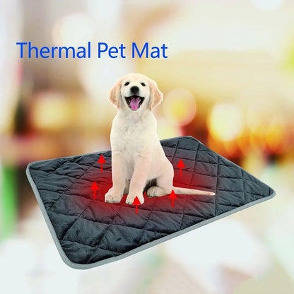 Almofada para Cama e Tapete para Pets 40x50CM Ninho de Gato e Cão Grosso Quente Almofada Térmica para Dormir Tapete Térmico Antiderrapante para Pets Macio Inverno