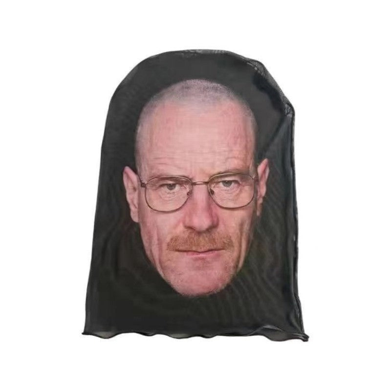 Full Face Visual Mesh Mask Party Horror Hood Simulation Kanye Mask Party Supplies Accs Cosplay Props Sunscreen Prevention