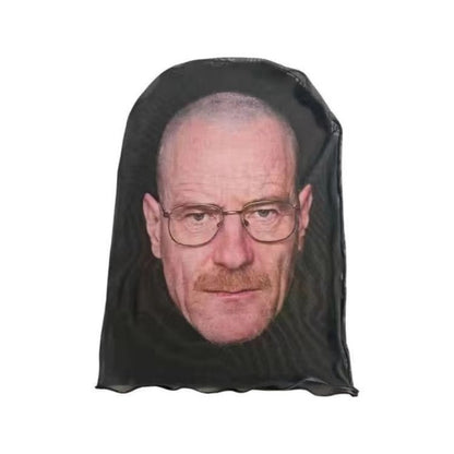 Full Face Visual Mesh Mask Party Horror Hood Simulation Kanye Mask Party Supplies Accs Cosplay Props Sunscreen Prevention