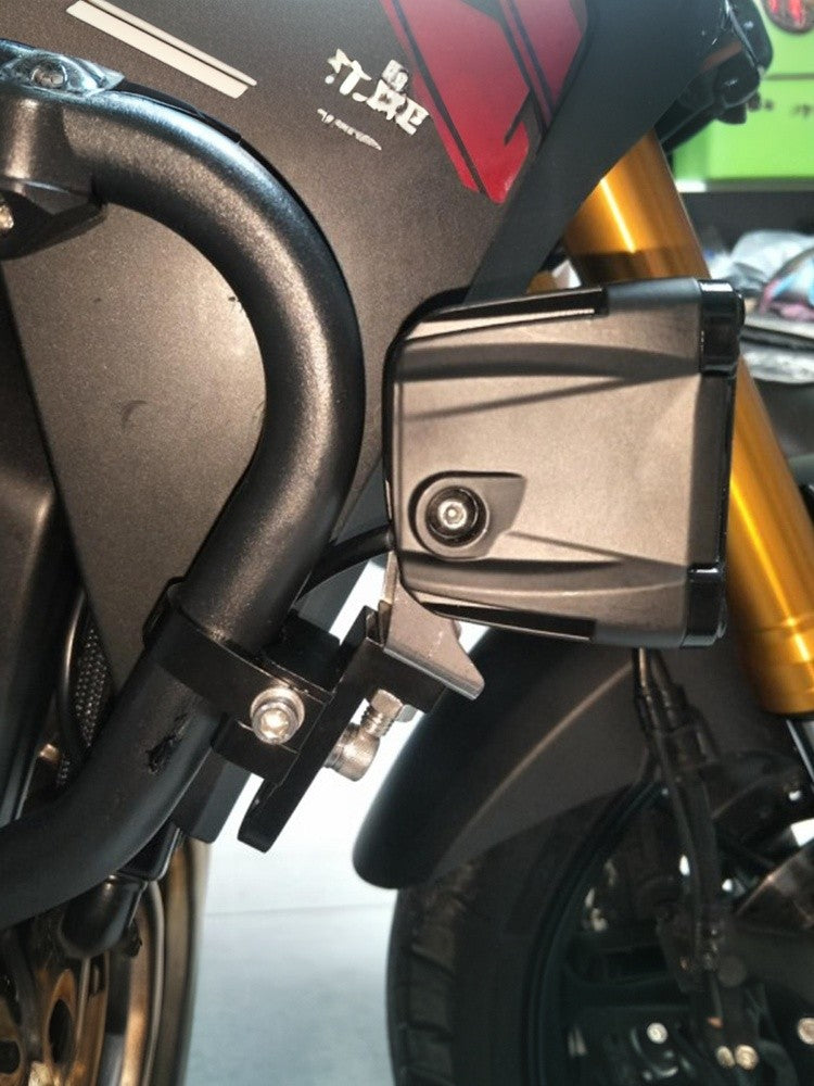 Motorcycle Headlight - Support Fronnt Fork Bracket Clamp Fixation Auxiliary Led Motorcycle Lights Bracket Moto Spotlights Holder