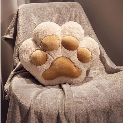 Blanket nap Cat paw throw pillow dual-use office good hand warmer pillow Car air conditioner 2-in-1 pillow
