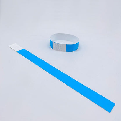 100pcs Colorful Neon Paper Wristbands Mixed Multicolor Waterproof Bracelet charms for Events Festivals,non-custom