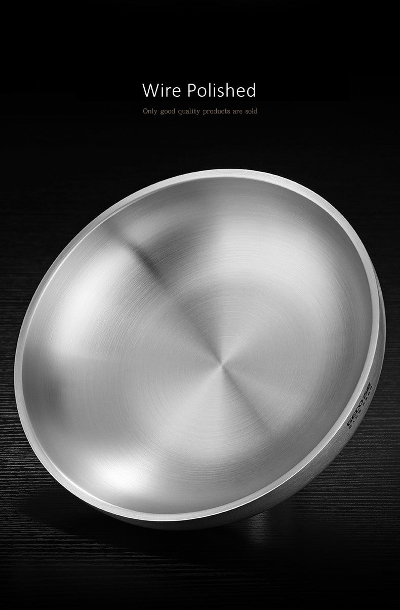 GEDO Ultra Thick Fall Resistant Sanitary Plate 2 Layer Hollow Design Heat Insulation Kitchen Dish 20cm~26cm Diameter Salad Bowl