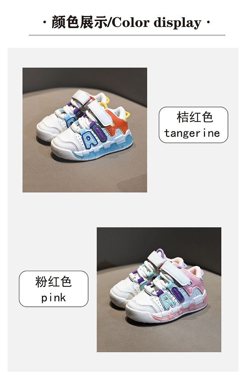 Four Seasons Children's Sneakers Girls Boys Non-slip Sport Shoes Toddler Non-slip Sneakers Casual Soft Shoes Kids Outdoor Sho