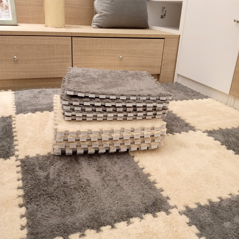 Soft Plush Children's Mat Baby Play Mat Baby Toys Eva Foam Puzzle Carpet In Children's Room Keep Warm Playmat 30*30*1CM