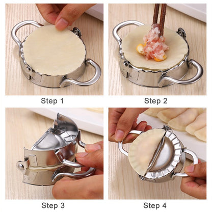 Máquina de fazer bolinhos de massa de aço inoxidável, forma para massa de pastel, empanadas, ravióli, prensa para pierogi, guioza, acessórios de cozinha para confeitaria