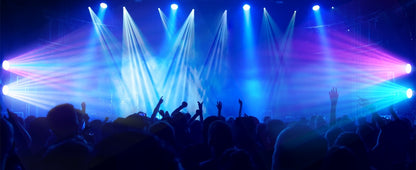 U`King 4Pcs 30W Beam Gobo Moving Head Lights RGBW LED Stage Lights DMX512 Spotlights For DJ Disco Wedding Party Stage Lighting
