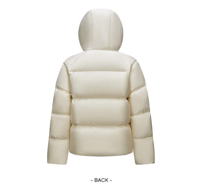 Semir Down Jacket Women Solid Color Loose Versatile 2024 Winter New Three-Proof Hooded Puffer Coat Down Jacket