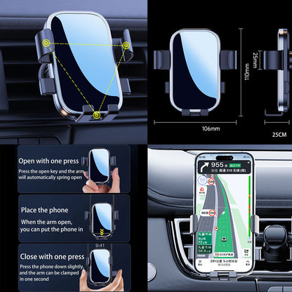 para Nissan Patrol 2023 2024 Suporte de Celular Suporte de Navegação Fixo Base de Carregamento Sem Fio Acessórios