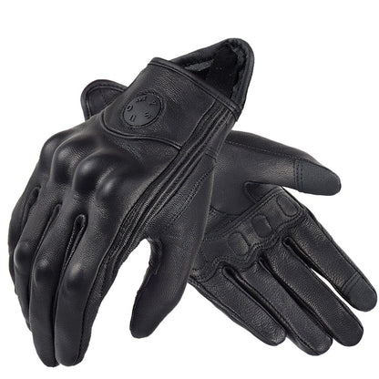 Luvas de motociclismo de couro de cabra Suomy Vintage, de verão, marrons, retrô, para motociclistas masculinos, luvas de motocross femininas, Luvas
