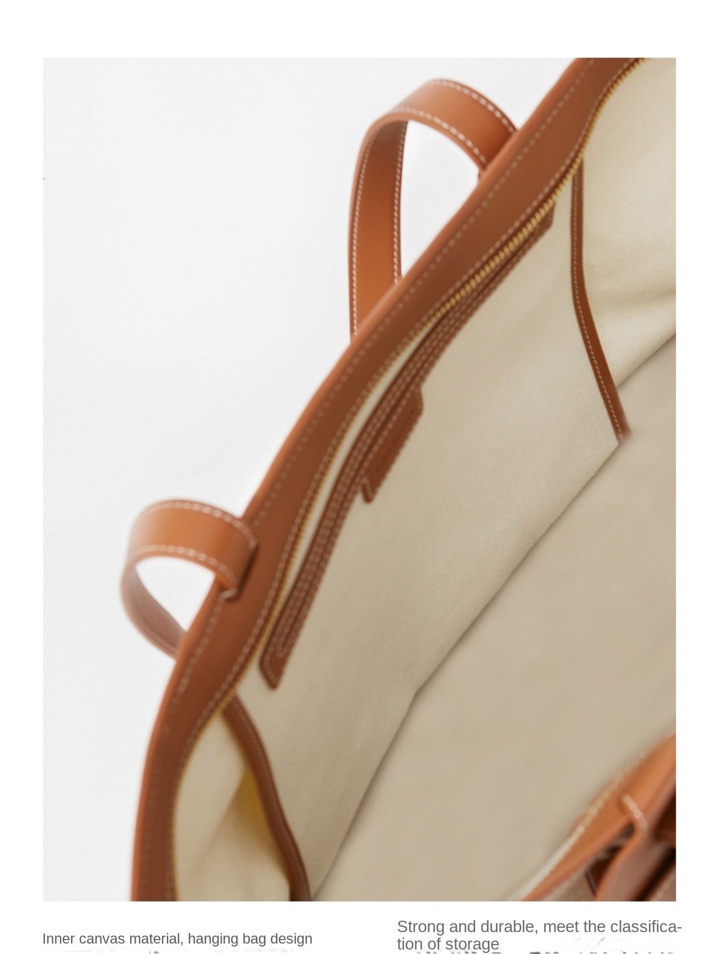 Songmont Designer Tote Bag Signature Monogram Print PU Material Lightweight Durable Womens Bag Zipper Top Polyester Lining