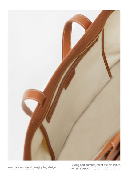 Songmont Designer Tote Bag Signature Monogram Print PU Material Lightweight Durable Womens Bag Zipper Top Polyester Lining