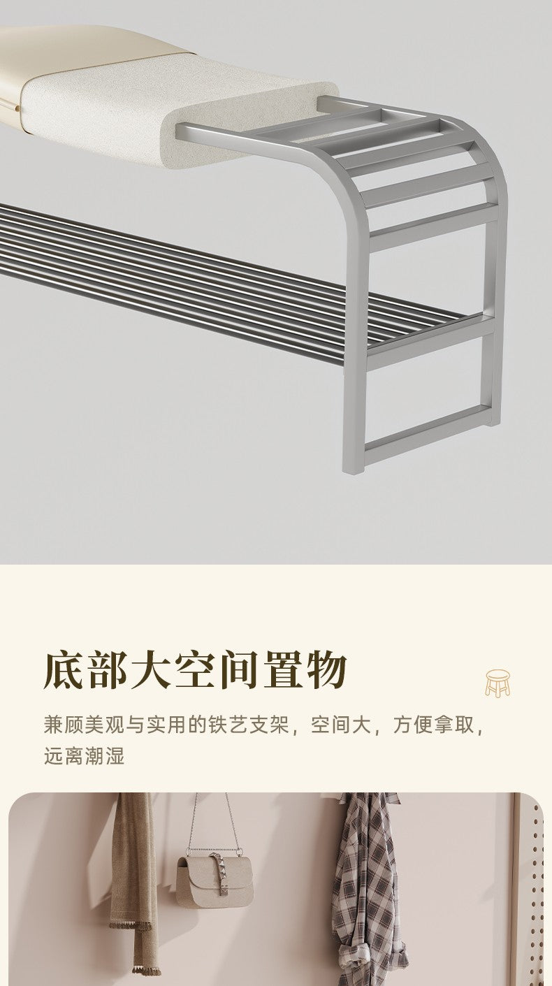 stool can be sat at the door of the home shoe stool shoe rack is integrated wave entry stool enters the door