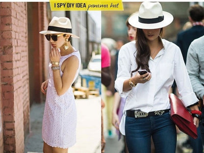 Chapéu de Sol Fedora de Verão Casual Unissex Moda Praia Aba Larga Jazz Chapéu Panamá Palha de Papel Boné Feminino Masculino Com Fita Preta