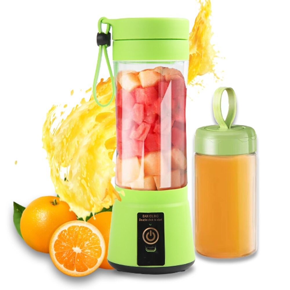 380ml Espremedor Elétrico Portátil Liquidificador de Smoothie USB Recarregável Processador de Alimentos Mini Misturador de Frutas para Viagem Cozinha Treino