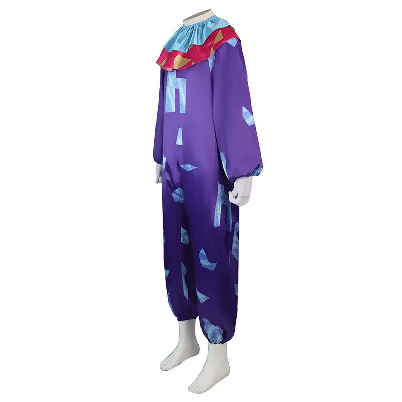 Game Killer Klowns From Outer Space Cosplay Costume Adult Unisex Jumpsuit Full Set Accessories Uniform Halloween Carnival Suits
