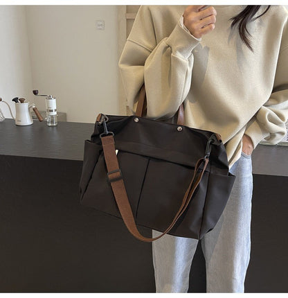 Multi Functional Tote Bag: Durable Nylon Work & Daily Shoulder Purse, Large Capacity Handbag Crossbody Bags for Women Daily Use