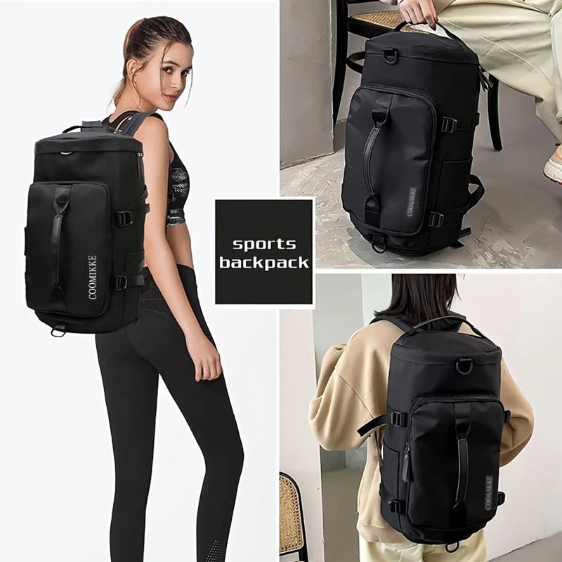 Mochila de estilo neutro para homens e mulheres, adequada para viagens e turismo, feita de material de nylon, é uma mochila de caminhada.